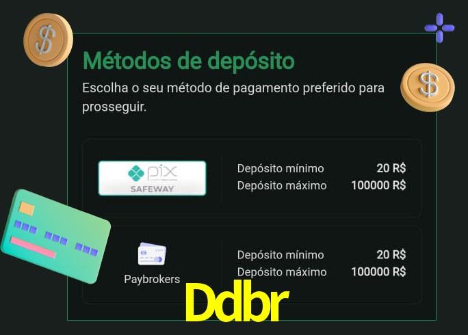 O cassino Ddbr oferece uma grande variedade de métodos de pagamento